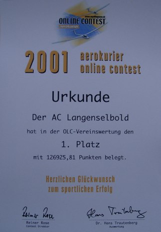 Selbolder Segelflieger bundesweit auf Platz 1   